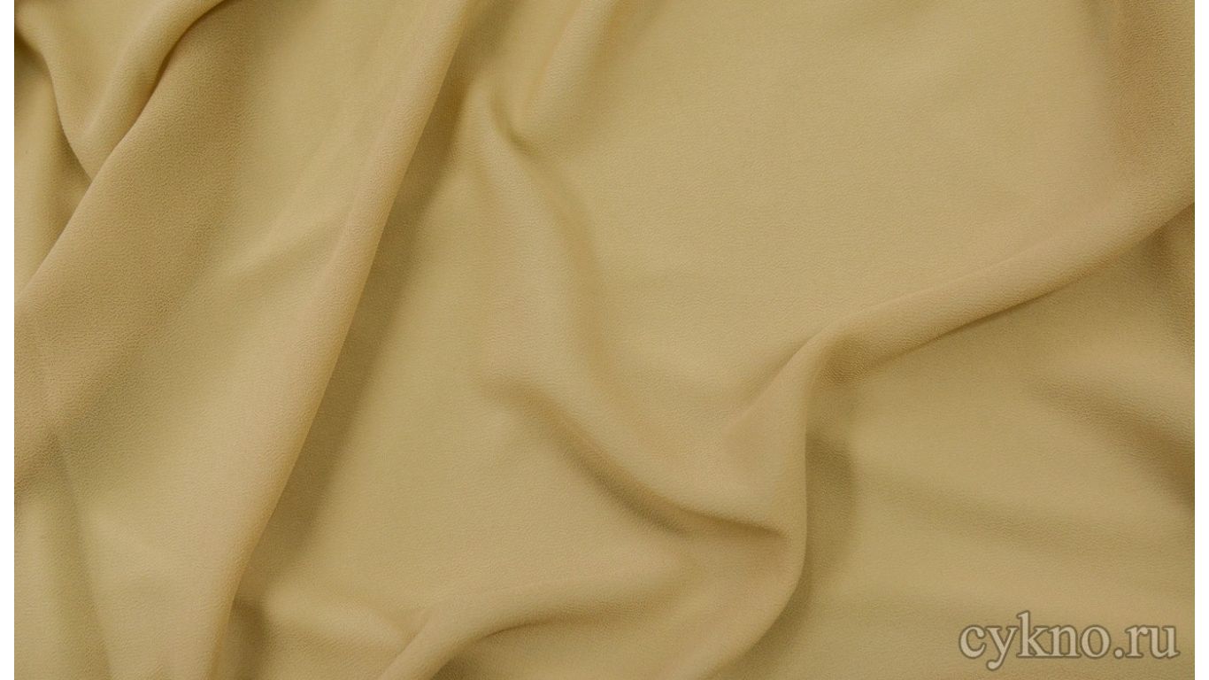 Ткань Плательная серовато-желтая